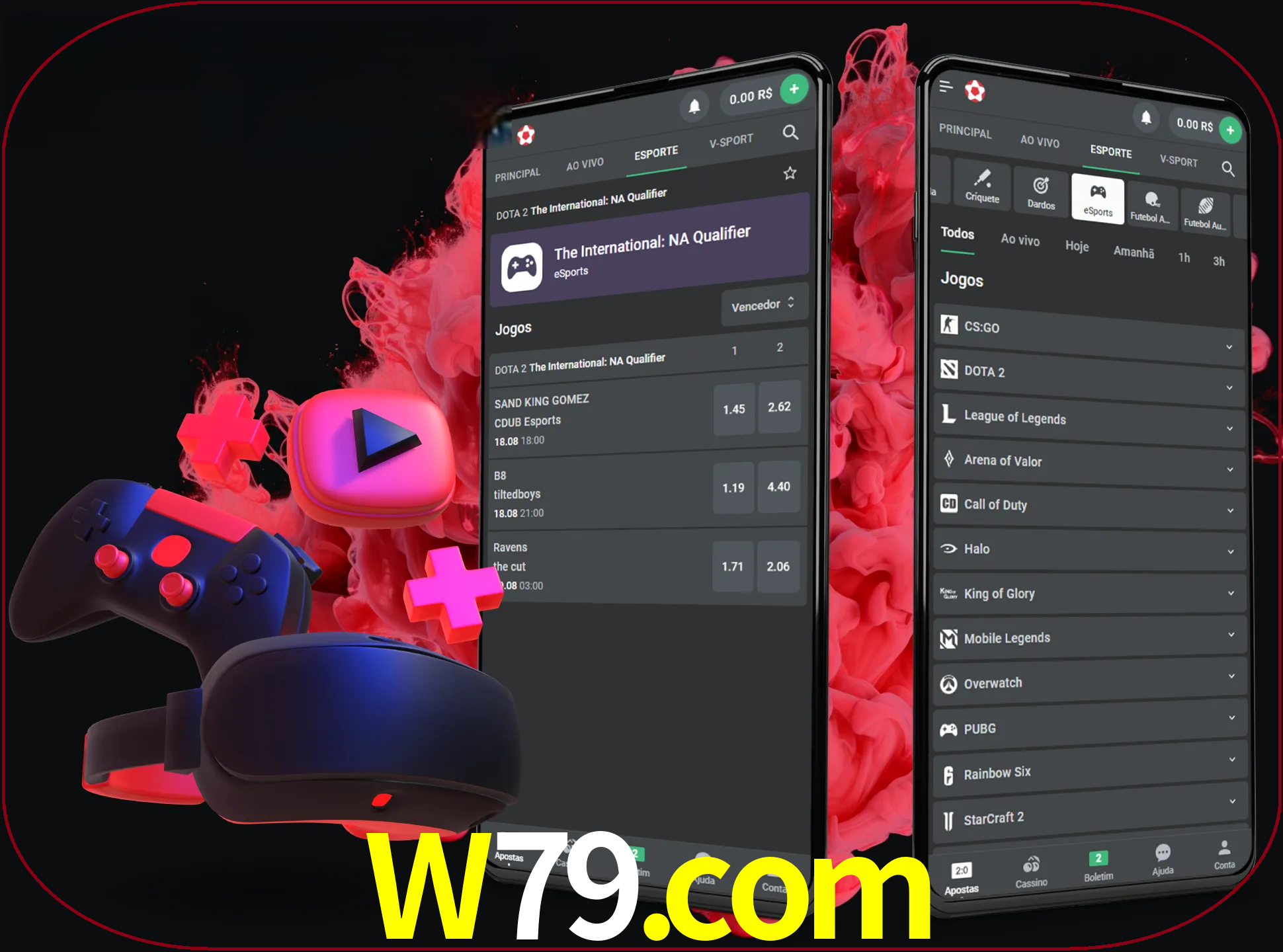 Para ter a aplicação móvel w79 no seu smartphone, basta descarregar o ficheiro apk e seguir as instruções.